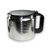 Unversal 12 cup stainless steel carafe.