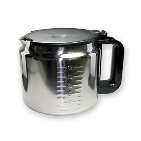 Unversal 12 cup stainless steel carafe.
