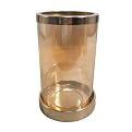 Gold Hurricane Candle Holder - Medium