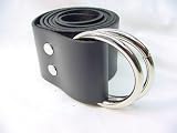 Handmade 1.5 Wide Black 2 Ring Belt Medieval SCA Renaissance Faire
