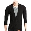 Mens Casual V-neck Button Cardigan Sweater (T131Z)