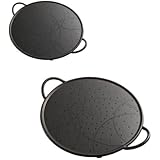 Kuhn Rikon Silicone Splatter Guard, 1 Each, 10-Inch/12-Inch, Black, Set of 2