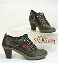 s.Oliver Schn&uuml;r Pumps Stiefelette braun