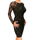 Blue Banana Black Lace Stretchy Dress Size 14