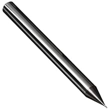 Niagara Cutter MES430 Miniature Carbide End Mill, Uncoated (Bright), 4 Flutes, Stub Square End
