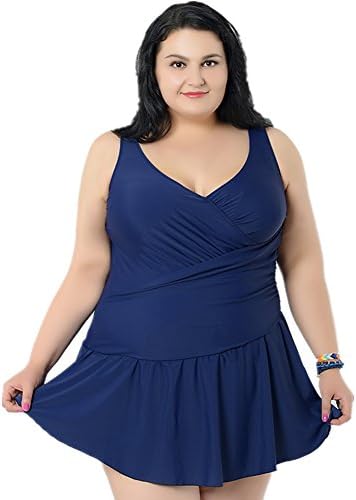MUZI Women's Simple Halter Shaping Body lovely Swimwear Swimsuits Dress