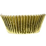 Fox Run Brands Gold Foil Baking Cups, 32 Standard Cups with Grease-resistant Lining - 3 inches x 1.25 inches