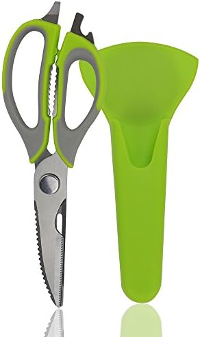 Annengjin® Multifunctional Detachable Kitchen Scissors/Kitchen Shears 丨 With Magnetic Hold Case