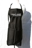 Black Embroidered Apron I don't cook in the kitchen
