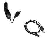 Nokia Lumia 800 Premium Combo Pack - Car Charger + Micro USB Cable + ATOM LED Keychain Light