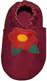 Tibet PLATEAU soft soled infant leather baby shoes SUEDE flower red