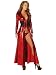 Sexy Adult Women Long Robe W/ Lace By Roma, Red, One Size