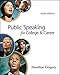 Public Speaking for College and Career
