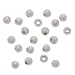 Sterling Silver Stardust Sparkle Round Beads 3mm (20)