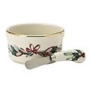 Lenox Winter Greetings Dip Bowl with Spreader