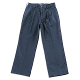 Famous Brand - Boys Pleated Husky Pant, Navy