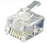 RJ11 モジュラーコネクタ （4芯）100個 (100)