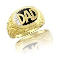 10k Yellow Mens Rectangle Black Onyx and Diamond Ring - Size 7.0