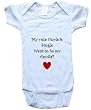 MY CUTE UNCLE IS SINGLE - BigBoyMusic Baby Designs - White, Blue or Pink Onesie / Baby T-shirt