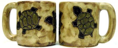One (1) MARA STONEWARE COLLECTION - 16 Oz Coffee Cup Collectible Dinner Mug - Southwest Desert Turtle