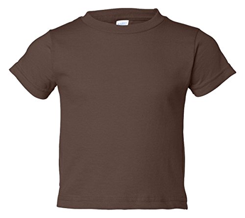 Rabbit Skins 5.5 oz Toddler Short-Sleeve T-Shirt, 3T, Brown