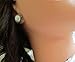 Pearl Wedding Stud Earrings, vintage look, Victorian, small, white pearl with filigree, surgical steel