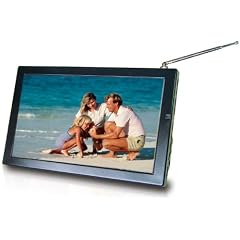 Aiptek DaVinci DVB-T tragbarer Fernseher und Digitaler Bilderrahmen (22,9cm (9 Zoll) Display, mit DVB-T Funktion, SD Karten Slot, TV, Video und Foto Wiedergabe) schwarz