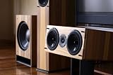 AV123.com x-series 5.1 Channel Home Theater Speaker System in Moho Natural Satin real wood veneer