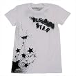 BLEEDING STAR - Splatter Star - White Women's / Girls T-Shirt (Girlie / Babydoll)