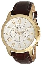 Hot Sale Fossil FS4767 Grant Brown Leather Strap Watch