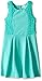 Emerald Sundae Girls' Mint Texture Knit Skater Dress
