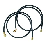 Whirlpool 8212637RP 6 Foot  Rubber Fill Hose with 90 Degree Elbow 2-Pack, Black