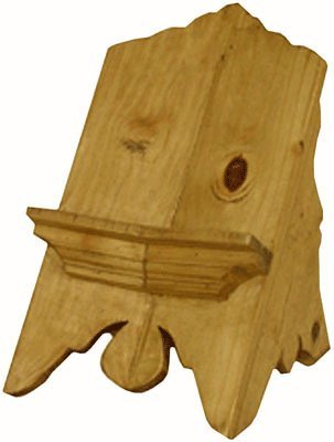 Rustic Wood Cookbook Holder