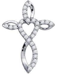 0.31CT DIAMOND CROSS PENDANT