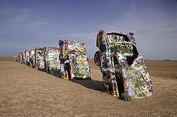 Ant Farm Artists' Cadillac Ranch Near Amarillo, Texas Photograph - Beautiful 16"x20" Photographic Print by Carol M. Highsmith