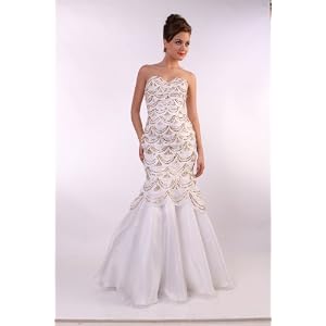 173 GOLD TOUCHES PROM BALL GOWN PARTY EVENING DRESS