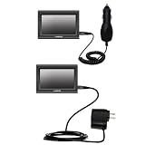Essential Kit for the Amcor Navigation GPS 4500 - includes Car and Wall Charger with Rapid Charge Technology - Gomadic Brand w/ TipExchange Technology