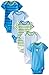 Gerber Baby Boys 5-Pack Short Sleeve Variety Onesies Bodysuits Car And Stripe Newborn
