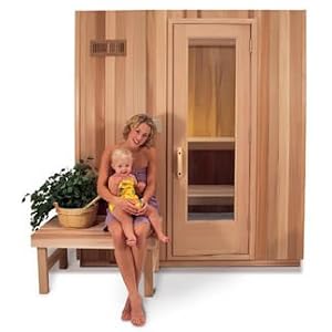 Finlandia Pre-Built Sauna FPF46-CAYC. 4 ft x 6 ft. Clear Alaska Yellow Cedar . Sauna Heater included