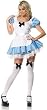 Leg Ave Women's Alice Apron Dress, Blue