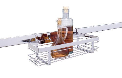 Wenko 5807100 Vielzweckregal - Zubeh&ouml;r f&uuml;r Structura-Relingsystem, Chrom, 30 x 10 x 11.5 cm
