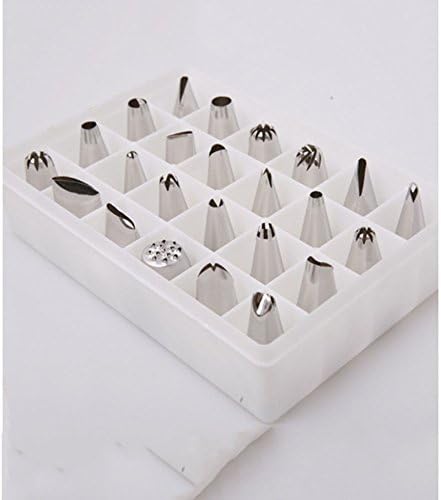New 24pcs Icing Cake Pastry Cream Piping Nozzles Tips Decorating Stainless Steel