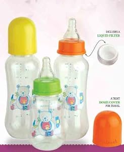 Abstract BPA Free Polypropylene Medium Flow Bottle Feeding Set - 3