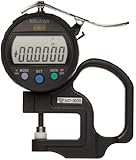 Mitutoyo Digimatic IDC/IDS Thickness Gage, Flat Anvil, SPC Output, Inch and Metric