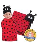 Sozo Ladybug Babies Swaddle 2-pc set - Red/ Black