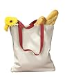 BAGedge - 12 oz. Canvas Tote with Contrasting Handles