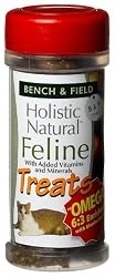 Bench & Field Holistic Natural Feline Treats, 3-Ounce Jars (Pack of 6)