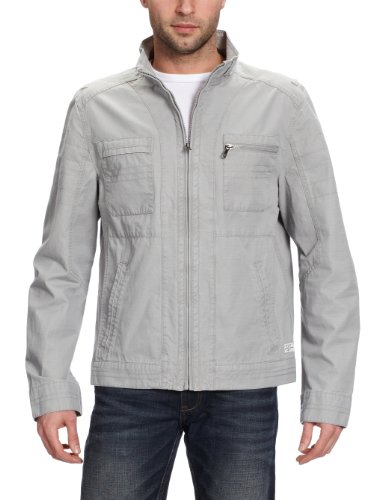 TOM TAILOR Herren Jacke 35200300010/cotton biker jacket, Gr. 46 (S), Grau (2044) Preisvergleich