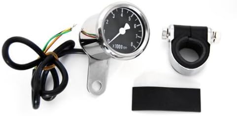MINI Electronic Tachometer with Black Interface for Harley-Davidson and Custom Motorcycles