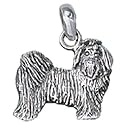 Dog Themed Jewelry Sterling Silver Maltese Puppy Charm